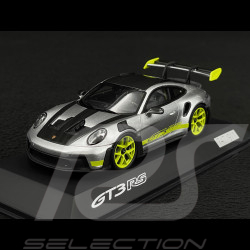 Porsche 911 GT3 RS Typ 992 Silber / Saures Grün 1/43 Spark WAP0202890SGT3