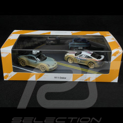Set Porsche 911 Dakar Type 992 AHEAD n° 953 Roughroads / Vert Ombre 2024 Dirty Version 1/43 Spark WAP0201740S0DK