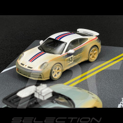 Set Porsche 911 Dakar Type 992 AHEAD n° 953 Roughroads / Shadegreen  2024 Dirty Version 1/43 Spark WAP0201740S0DK