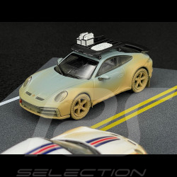 Set Porsche 911 Dakar Type 992 AHEAD n° 953 Roughroads / Shadegreen  2024 Dirty Version 1/43 Spark WAP0201740S0DK