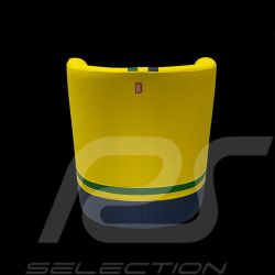 Fauteuil cabriolet Racing n° 12 Ayrton Jaune / Bleu / Vert