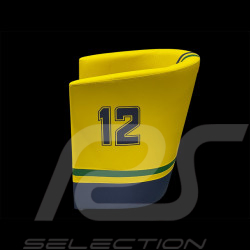 Tub chair Racing n° 12 Ayrton Yellow / Blue / Green