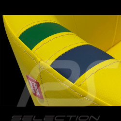 Tub chair Racing n° 12 Ayrton Yellow / Blue / Green