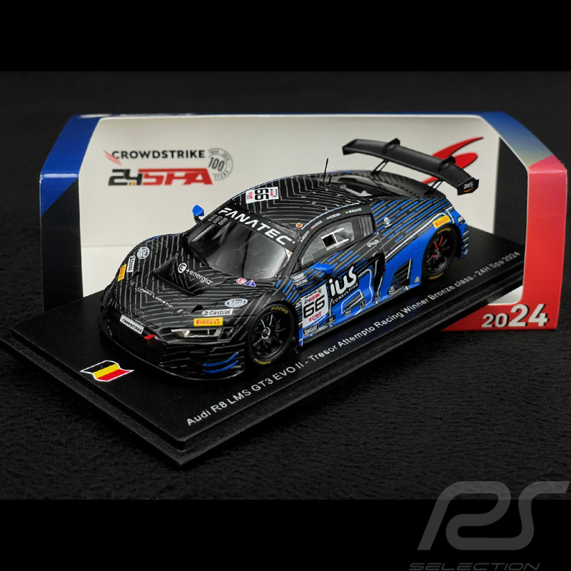 AUDI R8 LMS GT66 EVO II N °66 Sieger Bronze class 24H Spa 2024 F1 1/43 Spark S9562