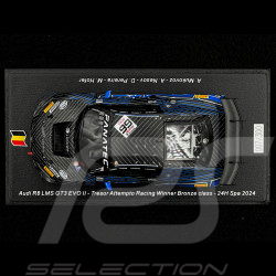 AUDI R8 LMS GT66 EVO II N °66 Vainqueur Bronze class 24H Spa 2024 1/43 Spark S9562