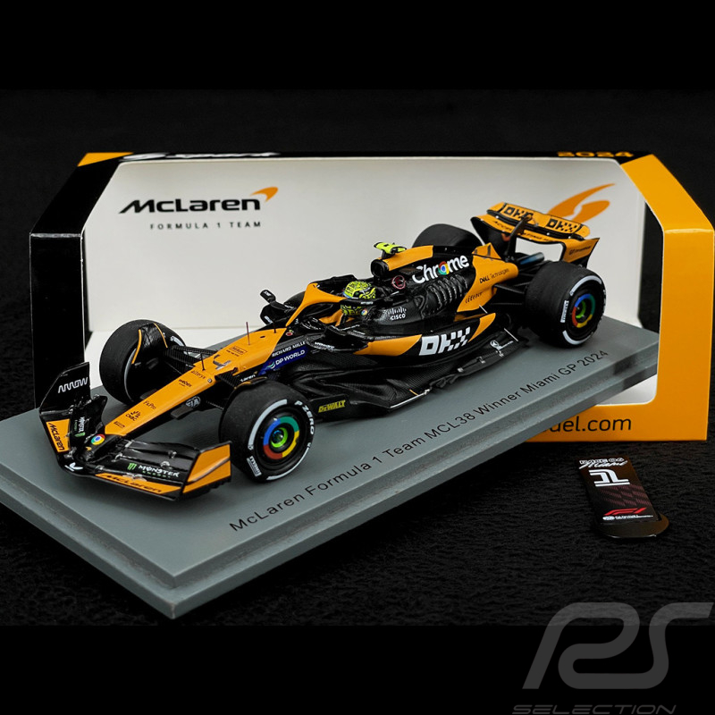 Lando Norris McLaren MCL38 n° 4 GP Miami 2024 F1 1/43 Spark S9523