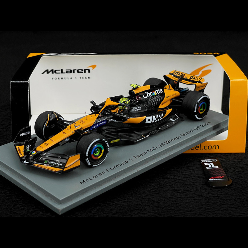 Lando Norris McLaren MCL38 N° 4 GP Miami 2024 F1 1/43 Spark S9523