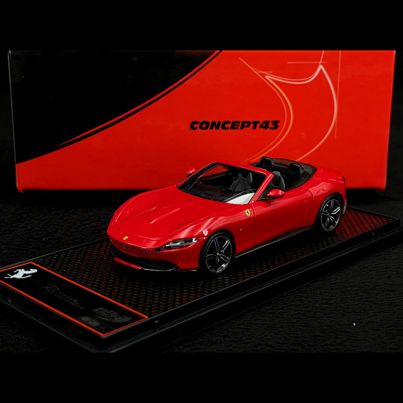 2 Model Roma Box Ferrari Roma Spider 322 2020 Rosso Corsa 1/43 BBR Models BBRC282B1