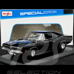 Dodge Charger R/T 1969 Noir 1/18 Maisto 31387BL