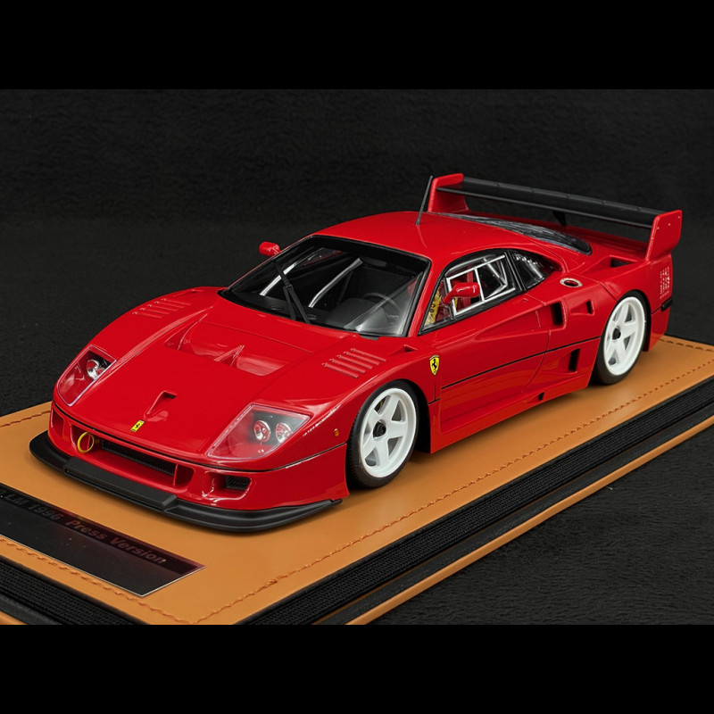 Modèle Réduit Ferrari F40 LM 1:18 Tecnomodel — édition Presse 1996, Jantes Blanches + Vitrine
