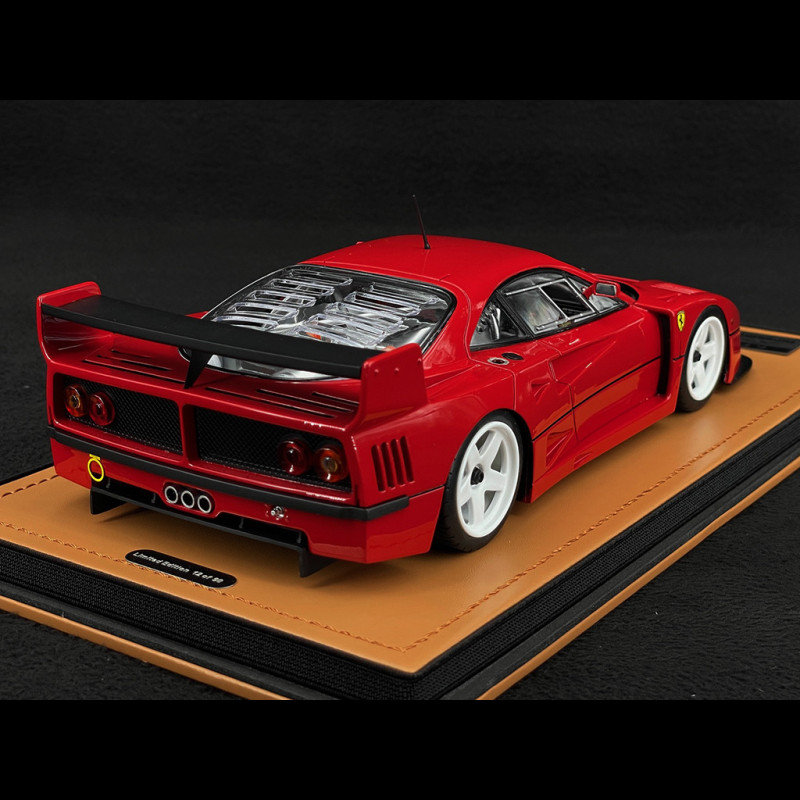 Ferrari F40 LM Press Version 1996 Red with White Rims 1/18 Tecnomodel ...