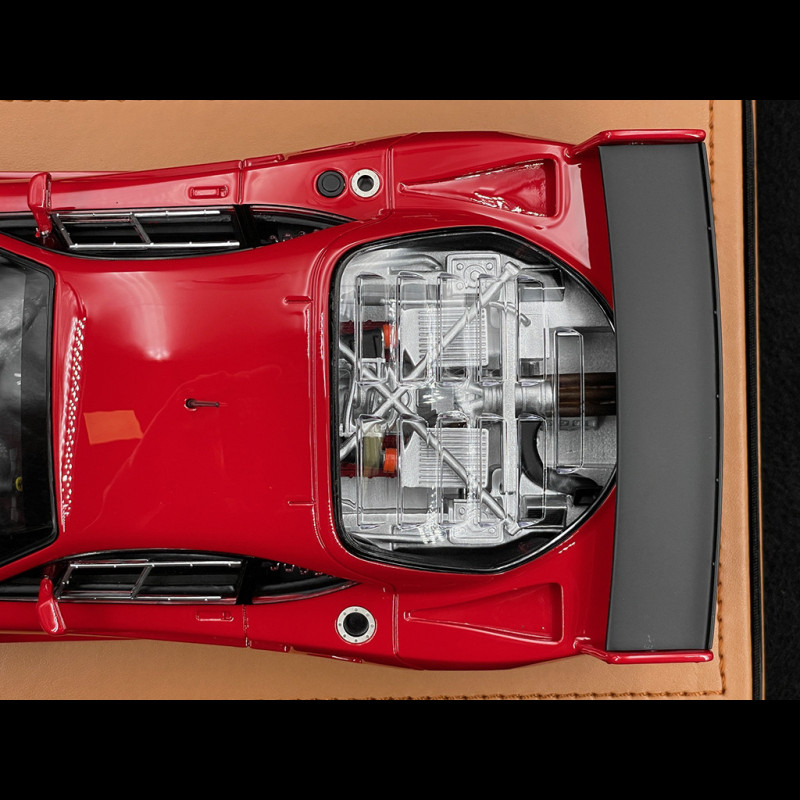 Ferrari F40 LM Press Version 1996 Red with White Rims 1/18 Tecnomodel ...