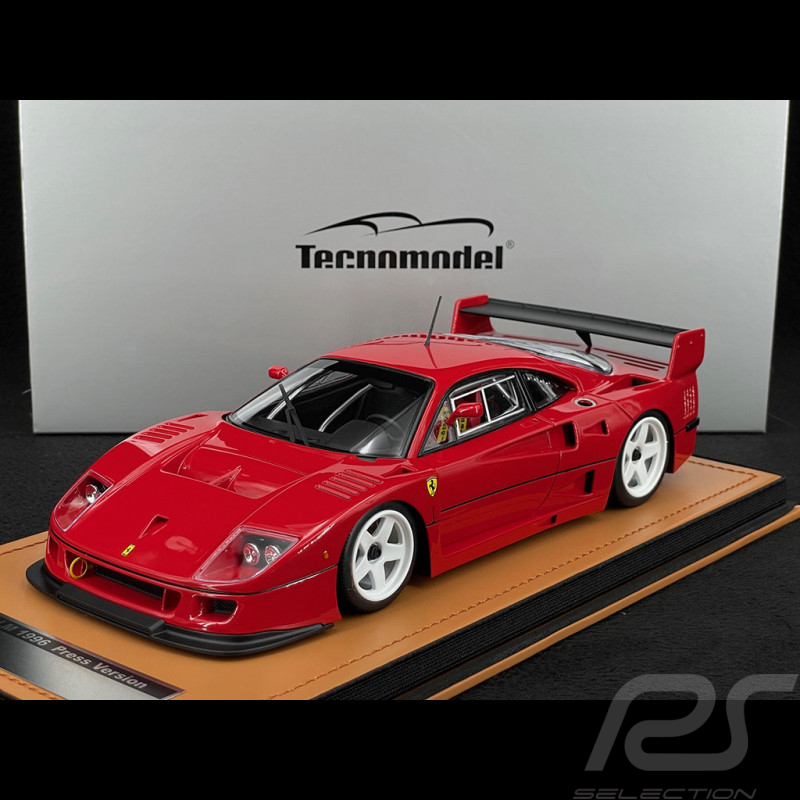 Ferrari F40 LM Press Version 1996 Red with White Rims 1/18 Tecnomodel TM18-410D