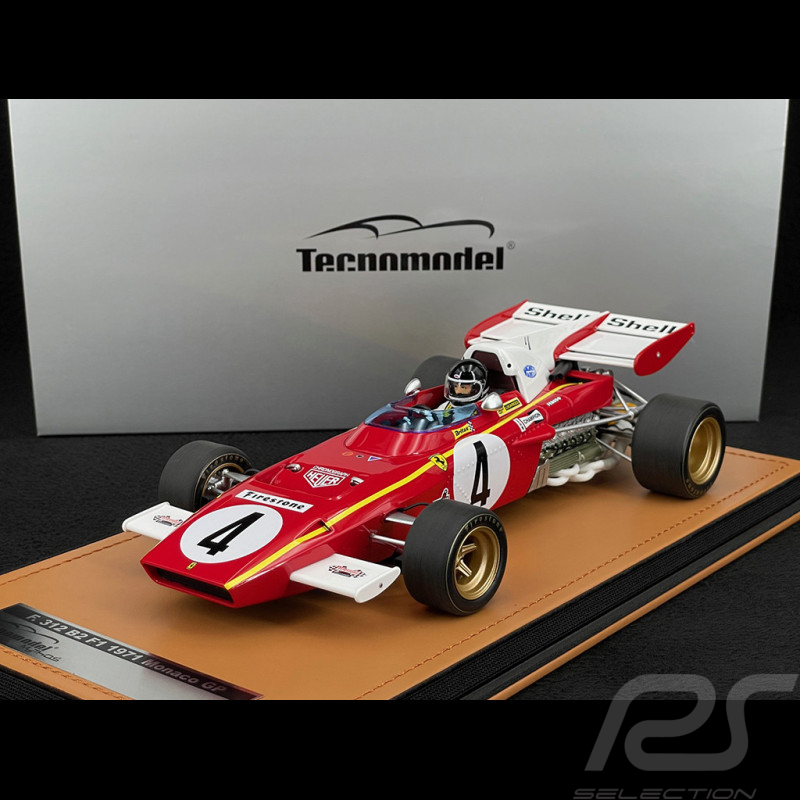 Jacky Ickx Ferrari 312B2 F1 N °4 Grand Prix de Monaco 1971 1/18 Tecnomodel TMD18-315B