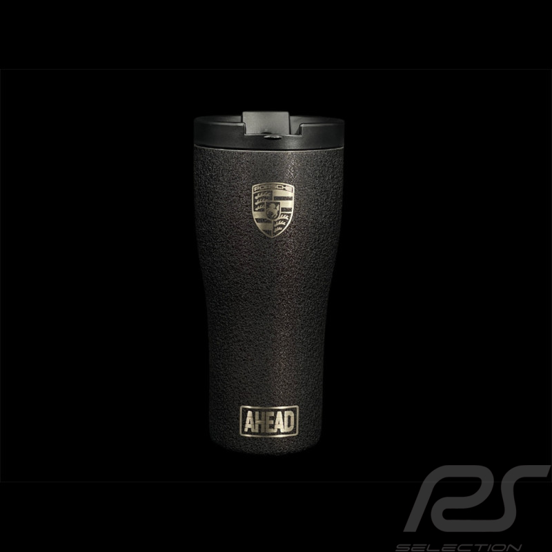 Mug Thermos Porsche AHEAD Ecusson isotherme Noir Mat Grainé WAP0501710SAHD