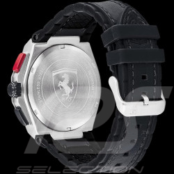Ferrari Aspire Chronograph Watch Black Leather / Silicone Strap 0830791