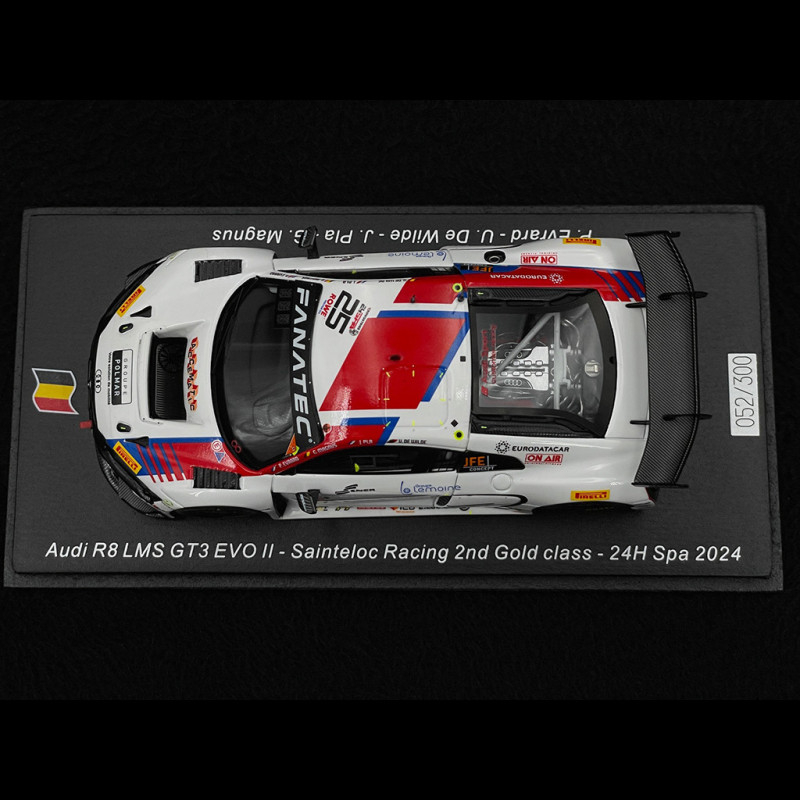 Modèle Réduit 1:43 SPARK - Audi R8 LMS GT3 Evo II #25 Gold Class - Spa 2024 (Evrard/De Wilde) - SB791 - Neuf