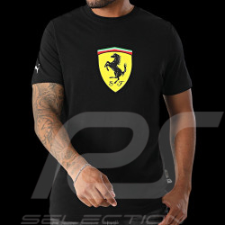 Ferrari T-Shirt Leclerc Hamilton Großes Logo Schwarz Puma 632783-01
