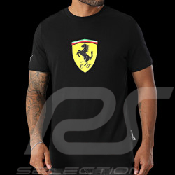 Ferrari T-Shirt Leclerc Hamilton Großes Logo Schwarz Puma 632783-01