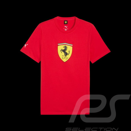Ferrari T-Shirt Leclerc Hamilton Großes Logo Rot Puma 632783-02