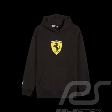 Sweatshirt Ferrari à capuche Leclerc Hamilton Noir Puma 632787-01