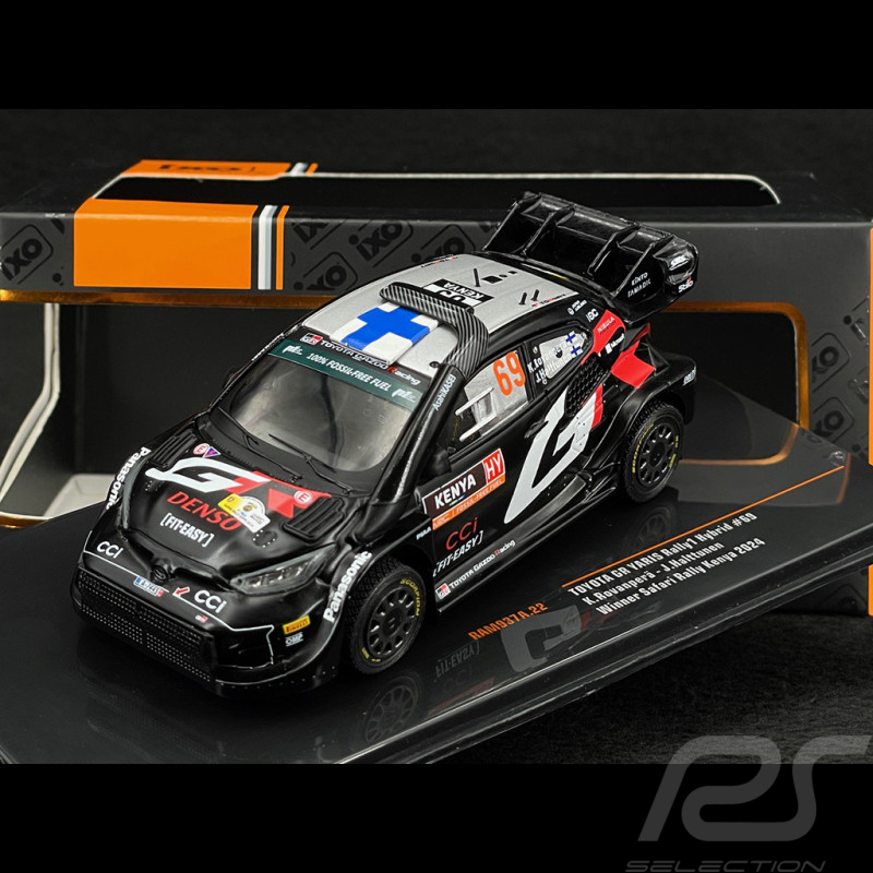 Toyota Yaris Rally1 N °69 Vainqueur Safari Rally 2024 1/43 Ixo Models RAM937A