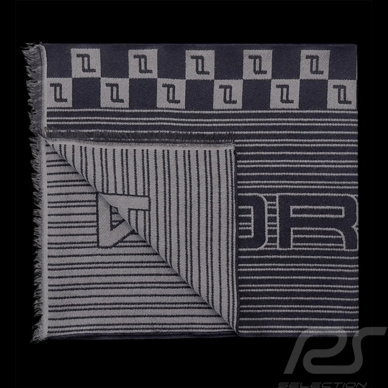 Porsche Design Scarf Navy Blue / Grey 4056487050348