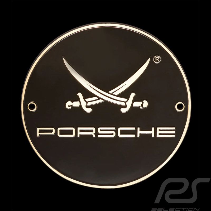 Porsche Grille Badge X Sansibar Black / Gold WAP0508150RSAN