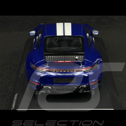 Porsche 911 Sport Classic Type 992 2022 Bleu Gentiane / Bandes Blanches 1/18 Minichamps 155062006