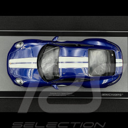 Porsche 911 Sport Classic Type 992 2022 Bleu Gentiane / Bandes Blanches 1/18 Minichamps 155062006