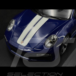 Porsche 911 Sport Classic Type 992 2022 Bleu Gentiane / Bandes Blanches 1/18 Minichamps 155062006