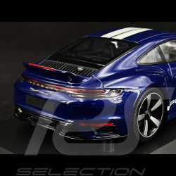 Porsche 911 Sport Classic Type 992 2022 Bleu Gentiane / Bandes Blanches 1/18 Minichamps 155062006