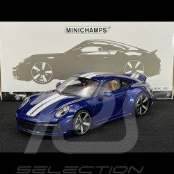 Porsche 911 Sport Classic Type 992 2022 Bleu Gentiane 1/18 Minichamps 110069202