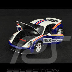 Porsche 911 Dakar Type 992 2022 Roughroads Blanc / Bleu 1/18 Minichamps 110062075