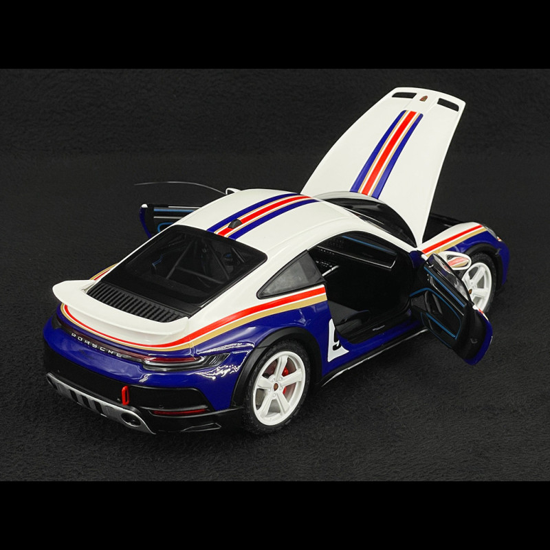 Porsche 911 Dakar Type 992 2022 Roughroads White / Blue 1/18