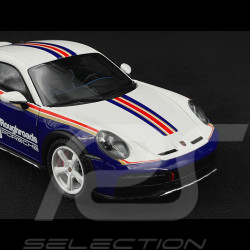 Porsche 911 Dakar Type 992 2022 Roughroads Blanc / Bleu 1/18 Minichamps 110062075