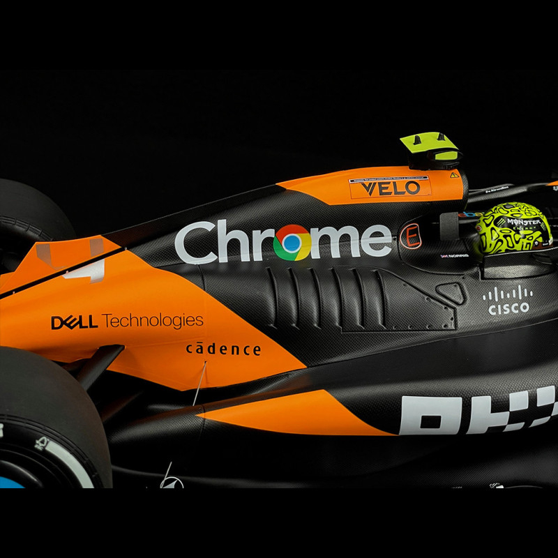 Fórmula 1 McLaren MCL38 Lando Norris GP Miami 2024 1:18 Solido - 20 anos! Loja on-line de miniaturas colecionáveis