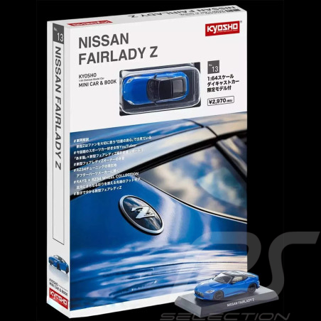 Nissan Fairlady Z Coupe 2023 Blau Mit Broschüre 1/64 Kyosho 09KYO07117BL