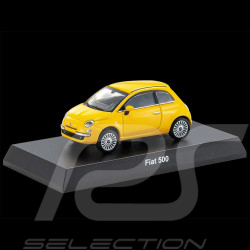 Fiat 500 Nuova 2007 Yellow With booklet 1/64 Kyosho 20KYO07058Y