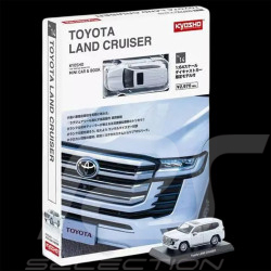Toyota Land Cruiser ZX 2021 Blanc Avec livret 1/64 Kyosho 14KYO07118W