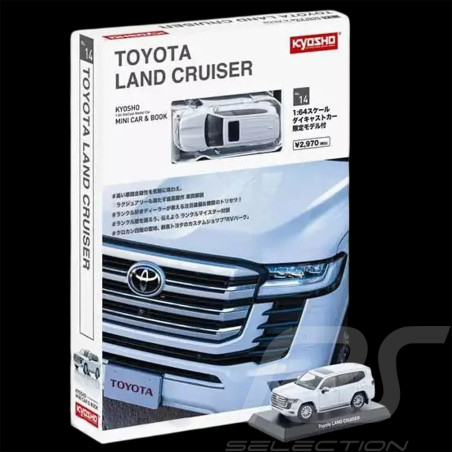 Toyota Land Cruiser ZX 2021 Blanc Avec livret 1/64 Kyosho 14KYO07118W