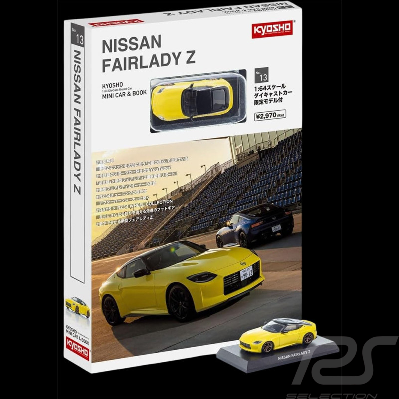 Nissan Fairlady Z Coupe 2023 Jaune Avec livret 1/64 Kyosho 12KYO07117Y