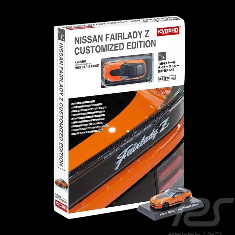 Nissan Fairlady Z Coupe 2023 Orange Mit Broschüre 1/64 Kyosho 15KYO07120P