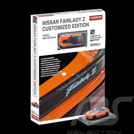 Nissan Fairlady Z Coupe 2023 Orange Mit Broschüre 1/64 Kyosho 15KYO07120P