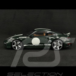 Porsche 911 Sport Classic Typ 992 2022 Metallisch Grün / Weiß gestreift 1/18 Minichamps 110069204