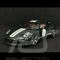 Porsche 911 Sport Classic Type 992 2022 Vert Métallique / Bandes Blanches 1/18 Minichamps 110069204