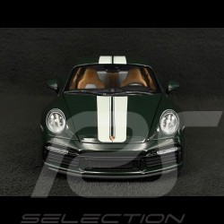 Porsche 911 Sport Classic Typ 992 2022 Metallisch Grün / Weiß gestreift 1/18 Minichamps 110069204