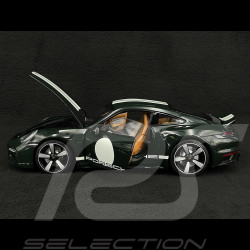 Porsche 911 Sport Classic Type 992 2022 Vert Métallique / Bandes Blanches 1/18 Minichamps 110069204