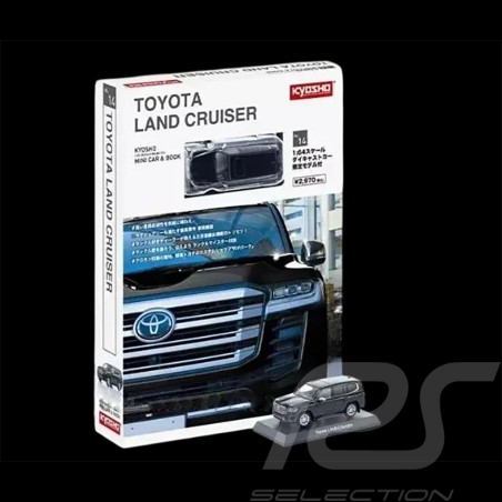 Toyota Land Cruiser ZX 2021 Scwharz Mit Broschüre 1/64 Kyosho 12KYO07118BK