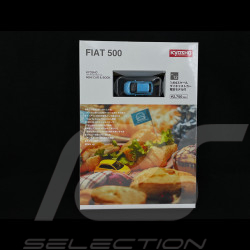 Fiat 500 Nuova 2007 Blue With booklet 1/64 Kyosho 19KYO07058LB